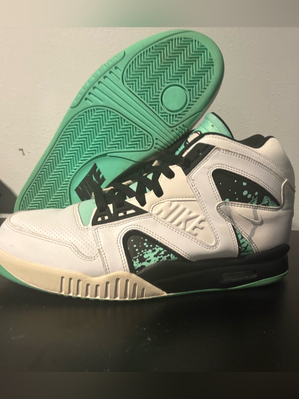 Nike Air Tech Challenge Hybrid Green Glow Size 11 Agassi Retro
